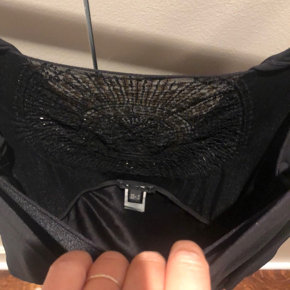 Mango Black Cocktail Dress with Sequin Back - Picture 6 of 6